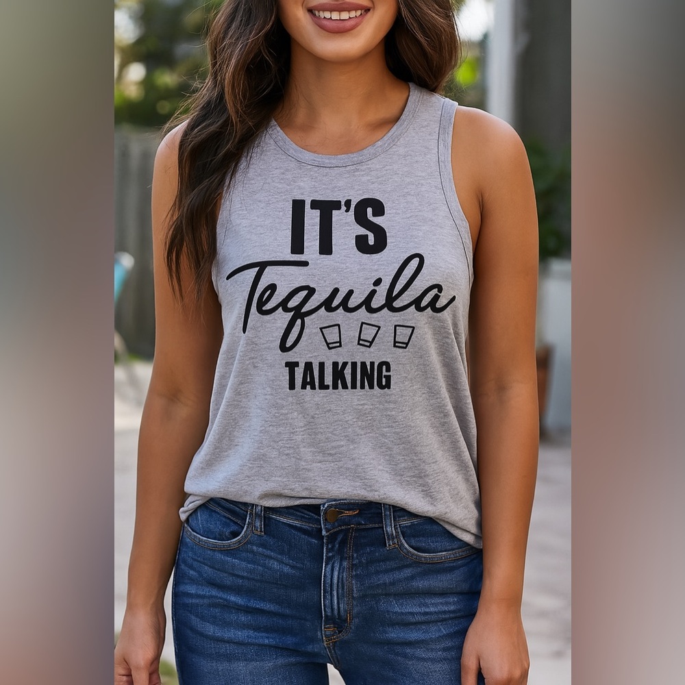 🆕 NWT ITS THE TEQUILA TALKING TANKS 🍹
